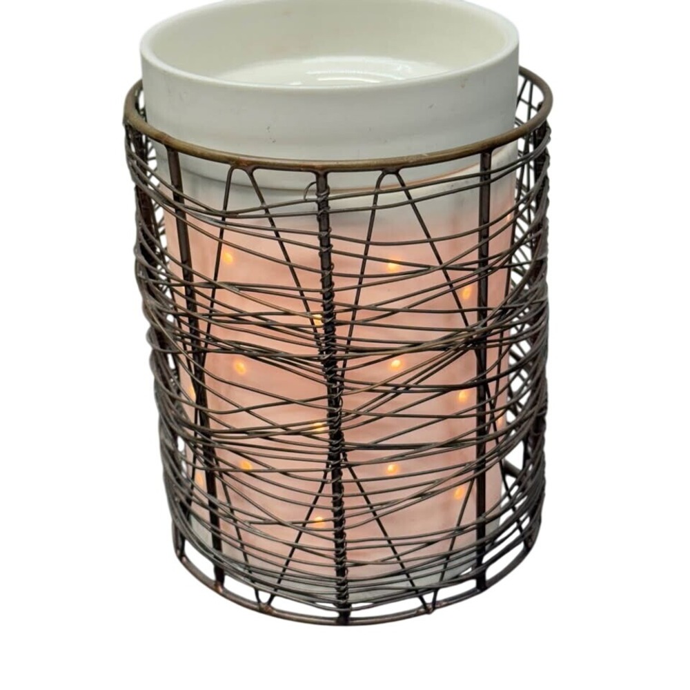 Scentsy Core Glowing Full Sz Warmer, 3 Wraps Loom+Nativity+Halloween+Stand HTF - Picture 7 of 15